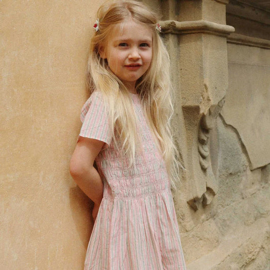 luli dress | blush stripe