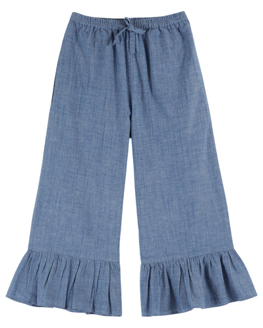 trousers | chambray frill