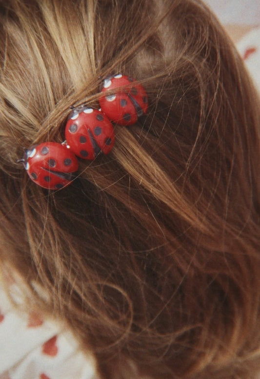 hair clip | ladybug