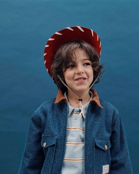 denim fleece- lined jacket