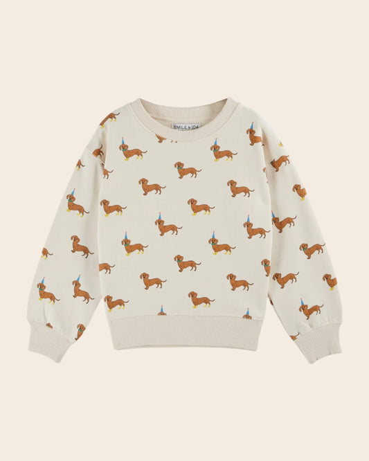 organic cotton dachshund sweatshirt
