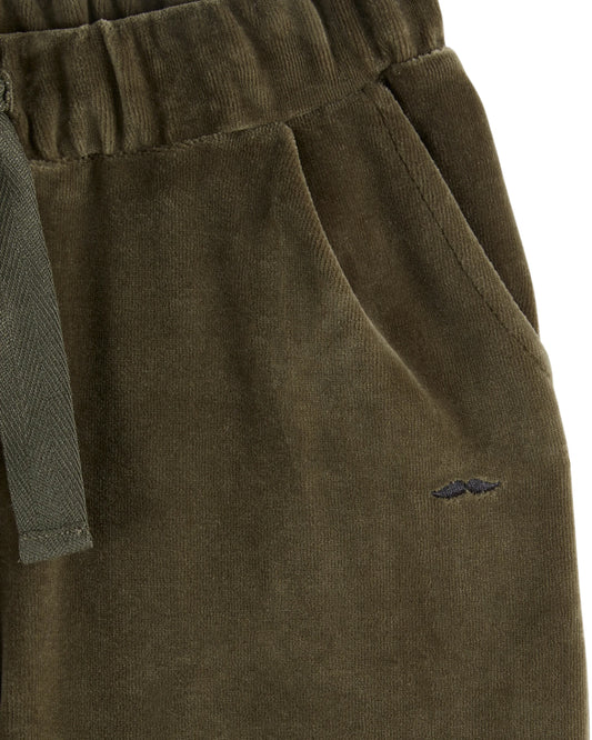olive velvet trousers