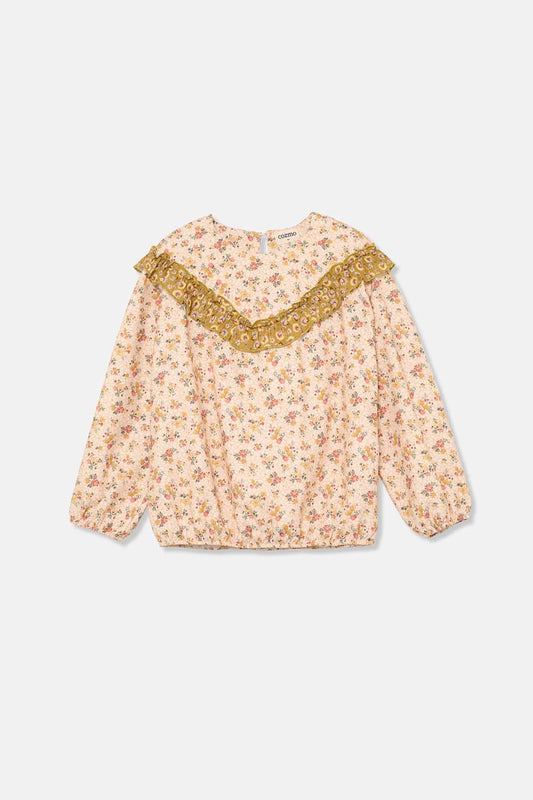 organic floral blouse