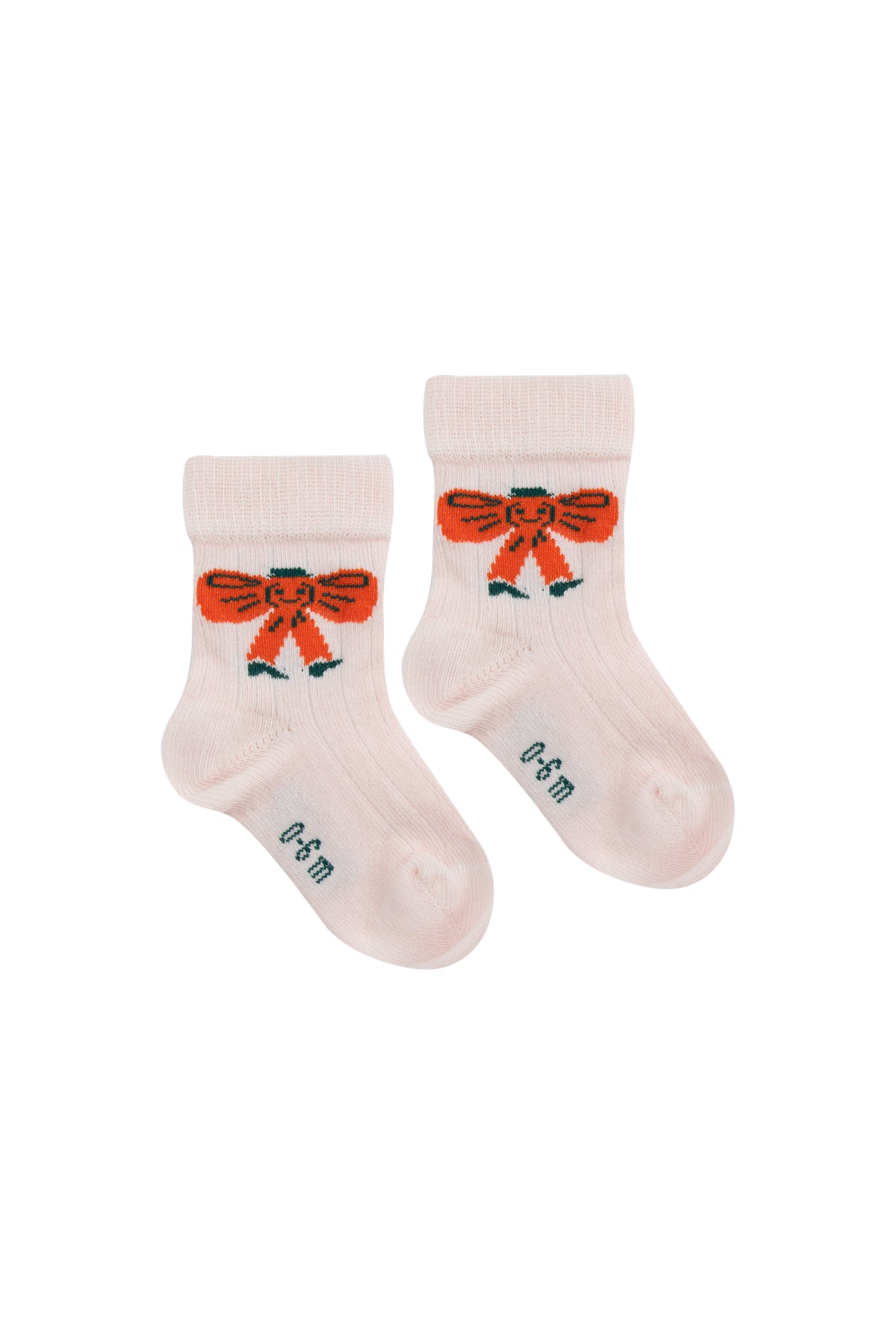 tiny bow baby socks