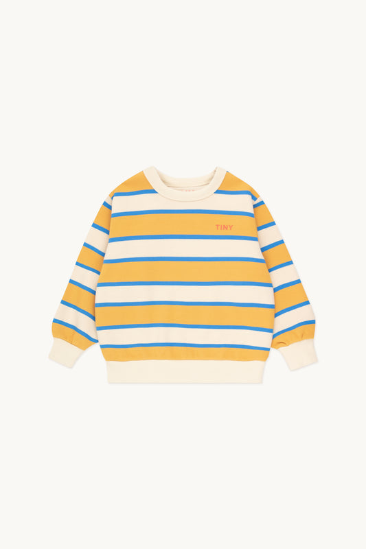 stripes sweatshirt | vanilla + mustard