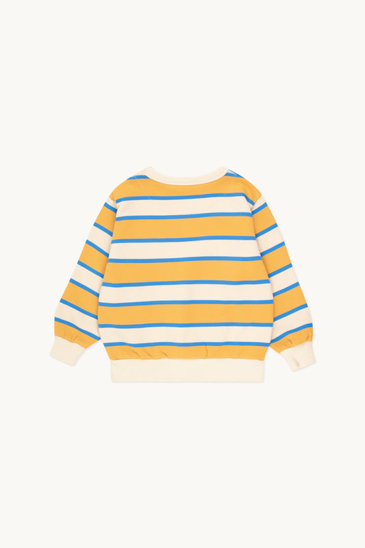 stripes sweatshirt | vanilla + mustard