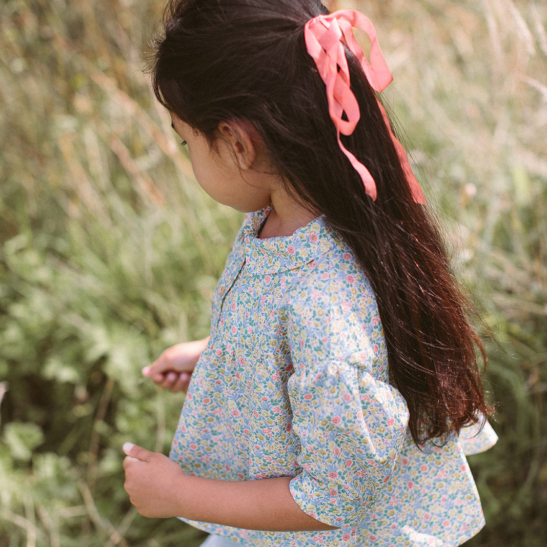 duck, duck, goose blouse | astrid niva liberty print