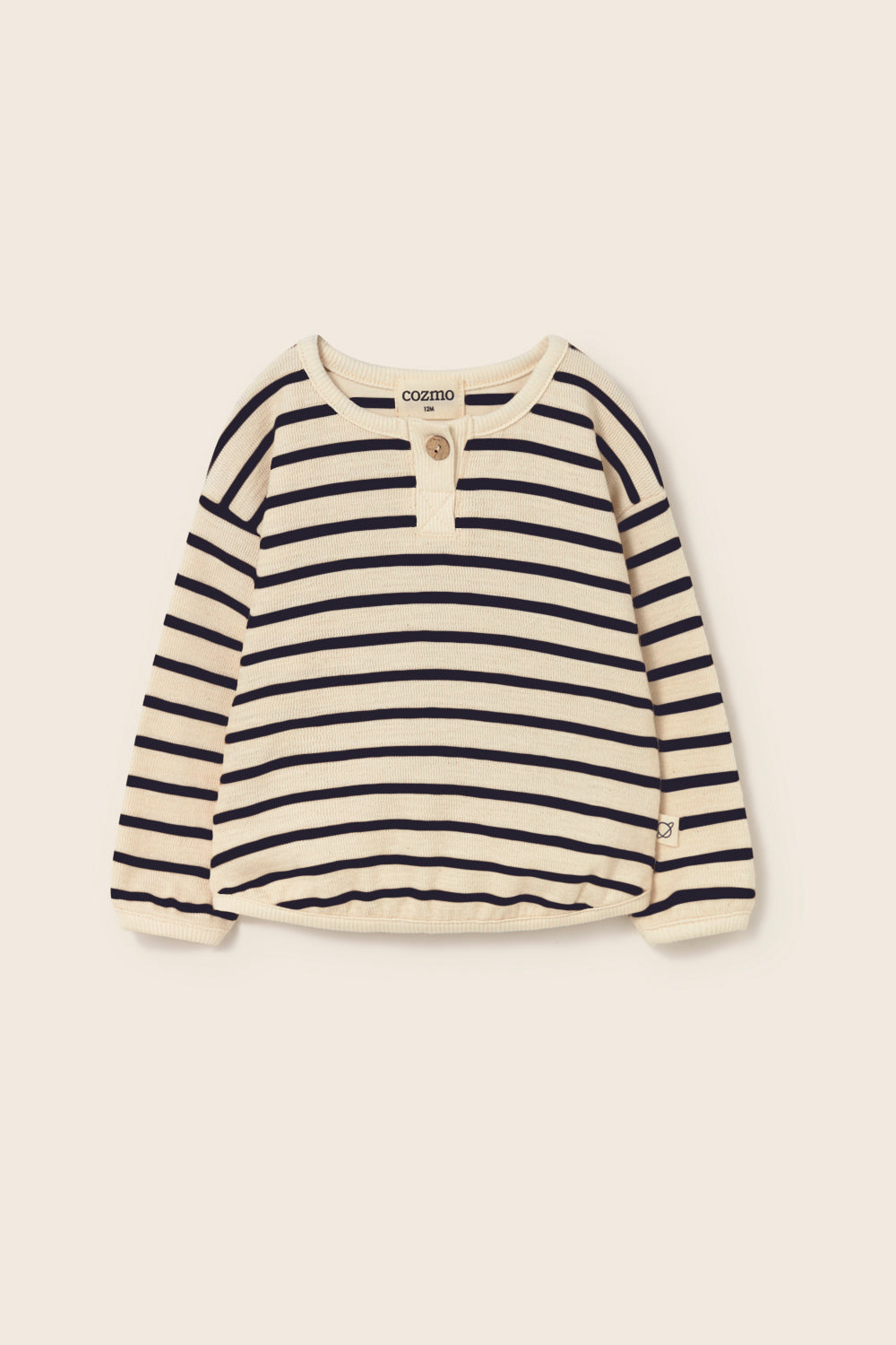 clay striped sweatshirt | navy