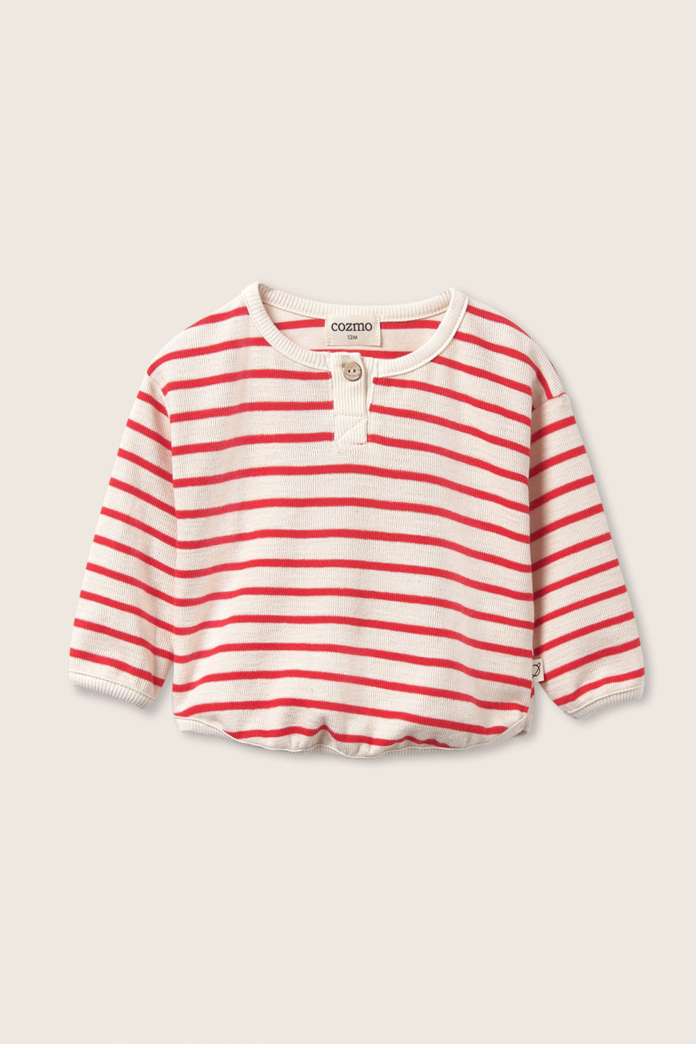 clay striped sweatshirt | tomato