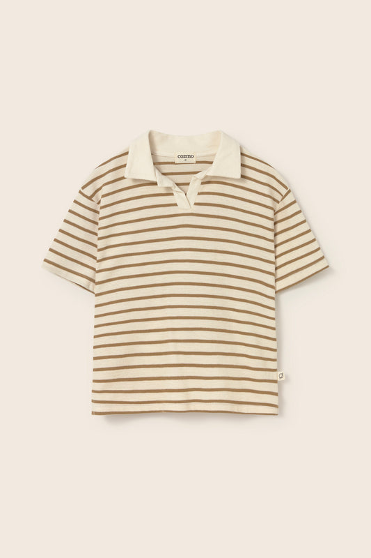 drake polo tee | sand