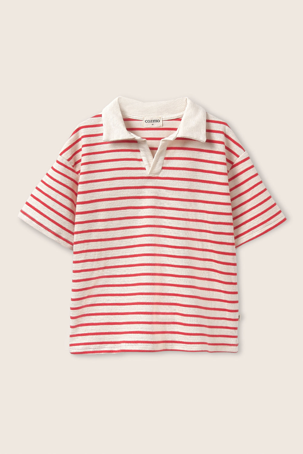 drake polo tee | tomato