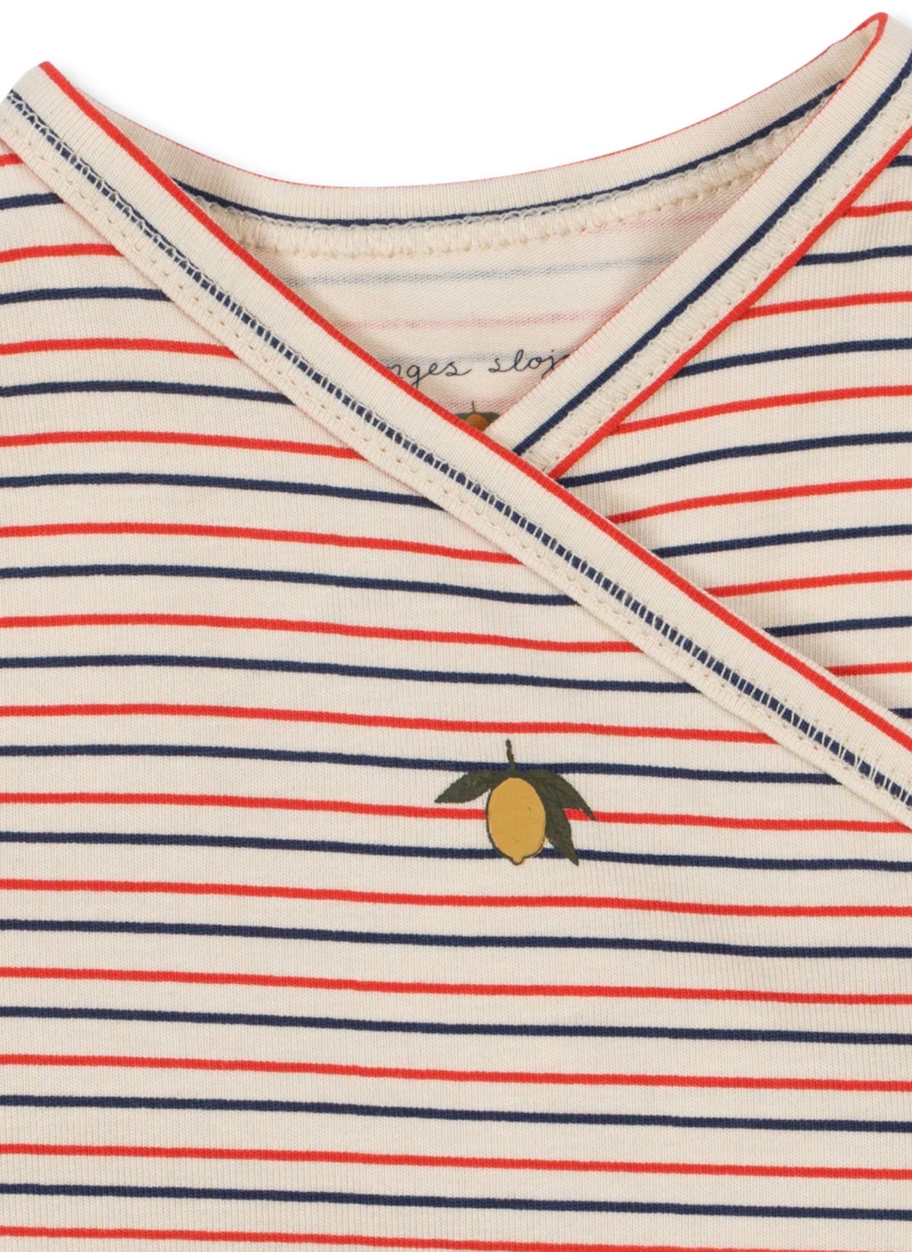 long sleeve newborn body | stripe tricolore petit