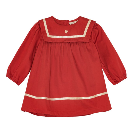 bay dress | poppy red