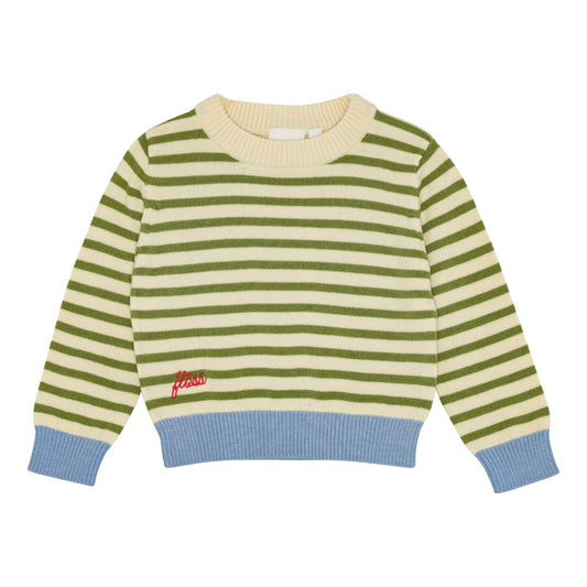 henry sweater | fall green stripe