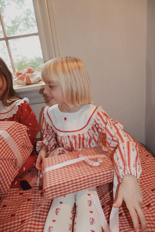 noelle dress | holiday stripe