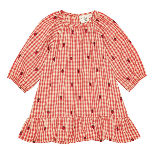 molly dress | berry gingham