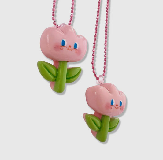 kawaii tulip necklace