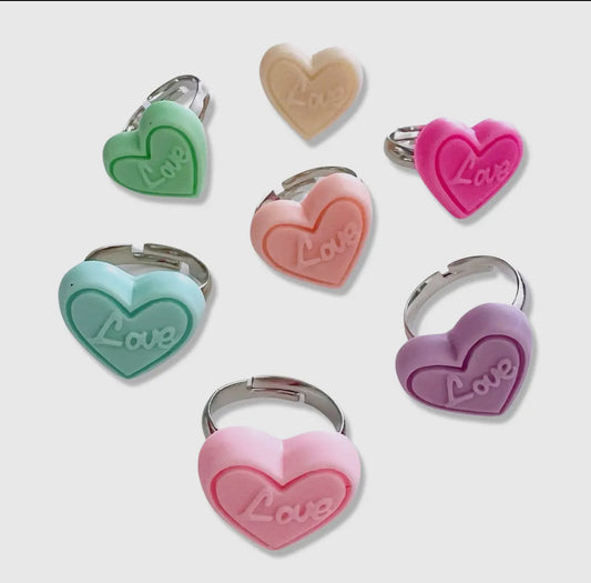 love candy heart ring
