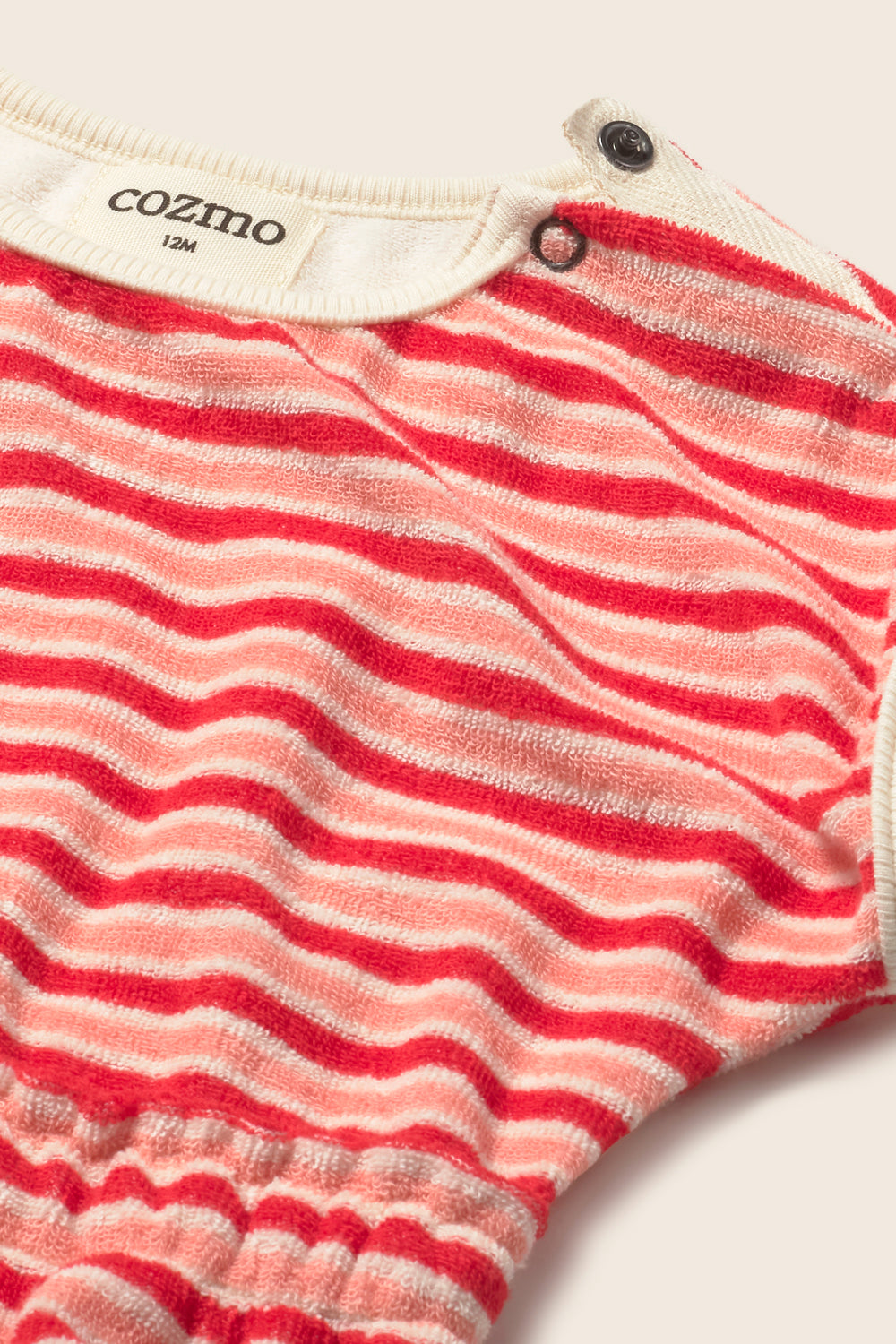 gianna terry romper | tomato