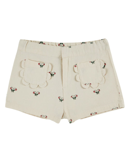 flower pocket shorts