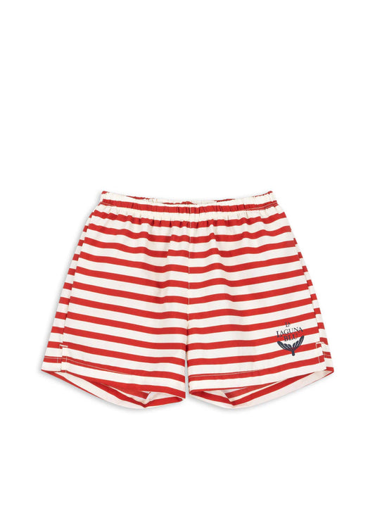 asnou swim shorts | red stripe
