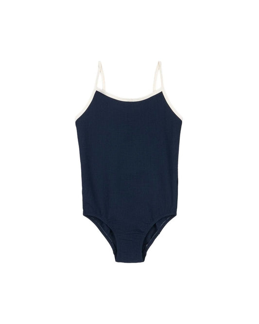bowie swimsuit | navy blazer