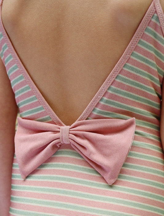 bowwow swimsuit | blush stripe