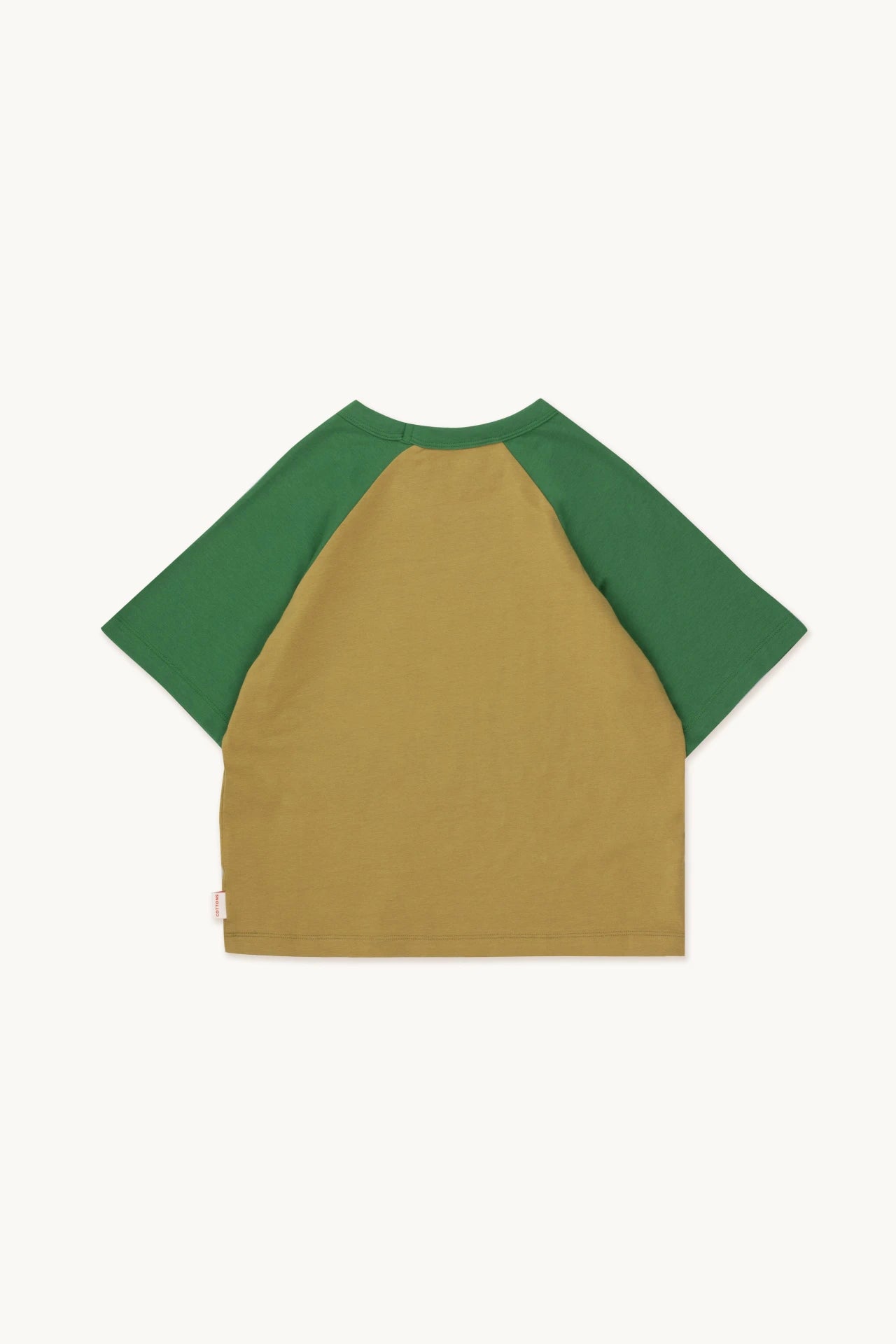 wonderland tee | green ochre + pine green