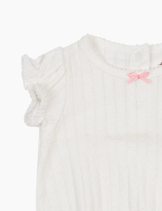 mallou romper | snow white