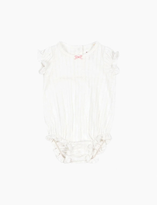 mallou romper | snow white