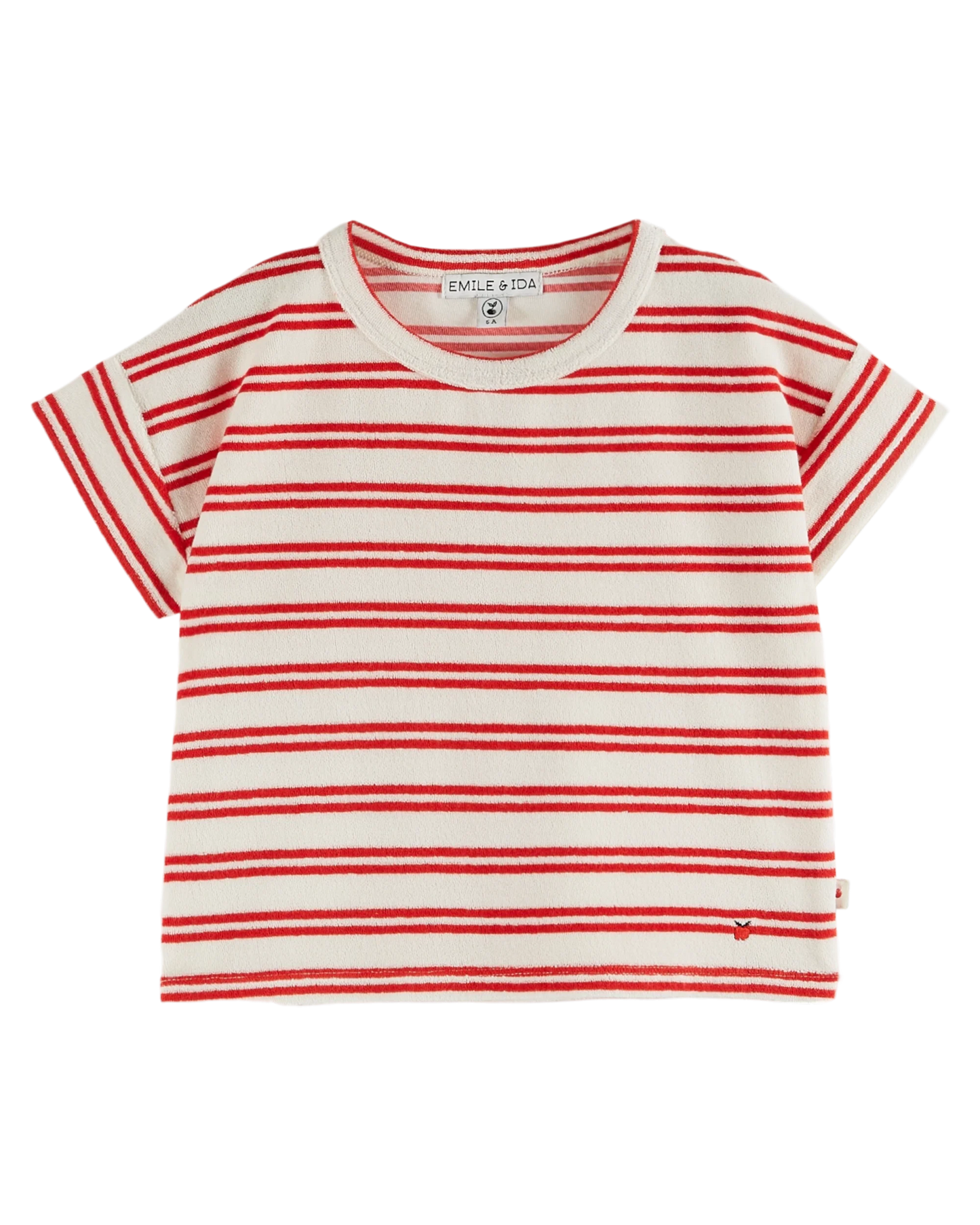 striped terry tee shirt | rayure canna