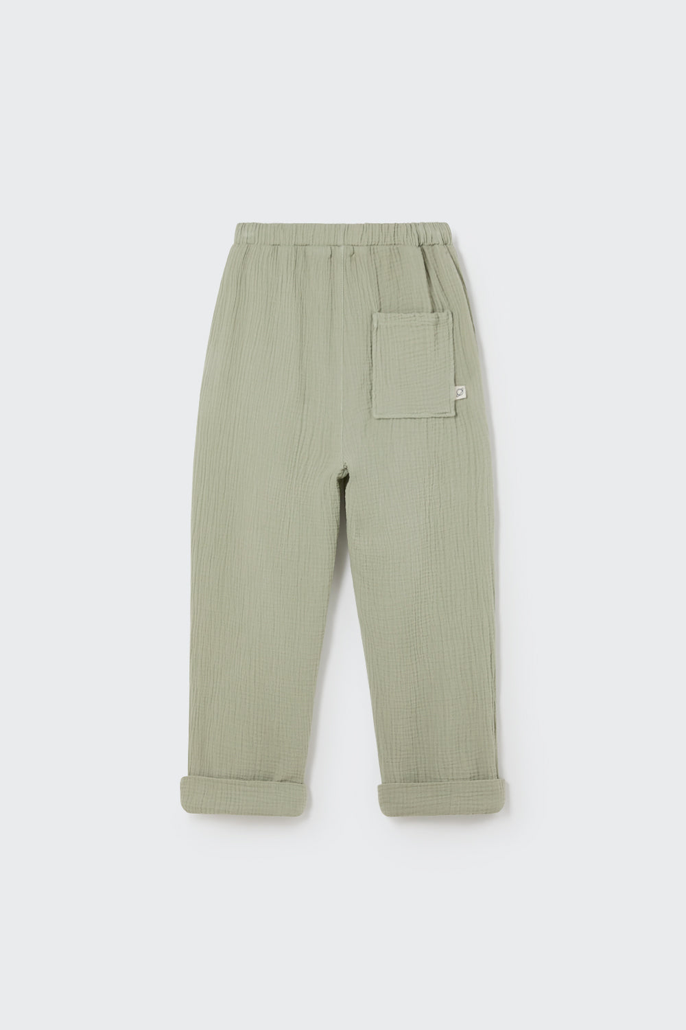 soft gauze pant | frosty green