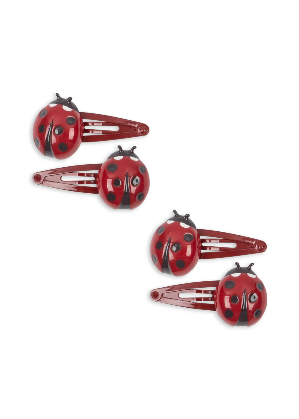 4 pack hair clip | ladybug