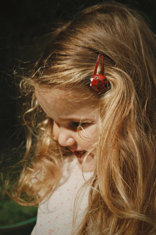 4 pack hair clip | ladybug