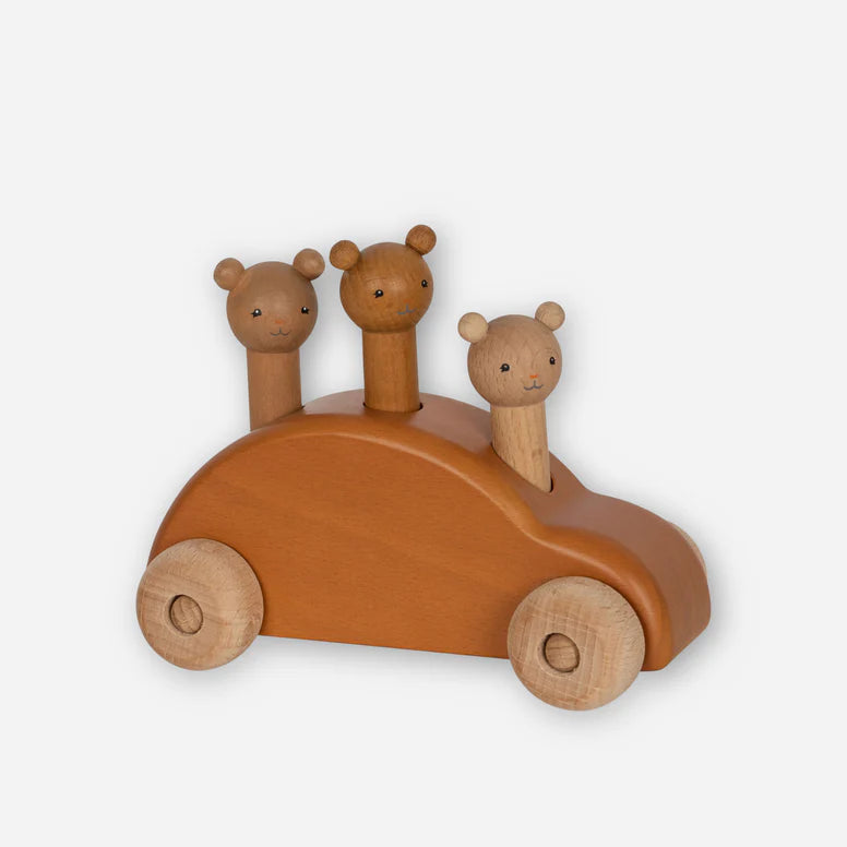 wooden pop-up car