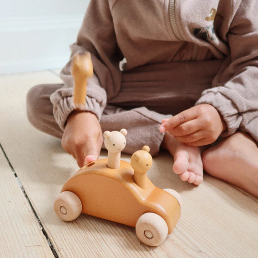 wooden pop-up car