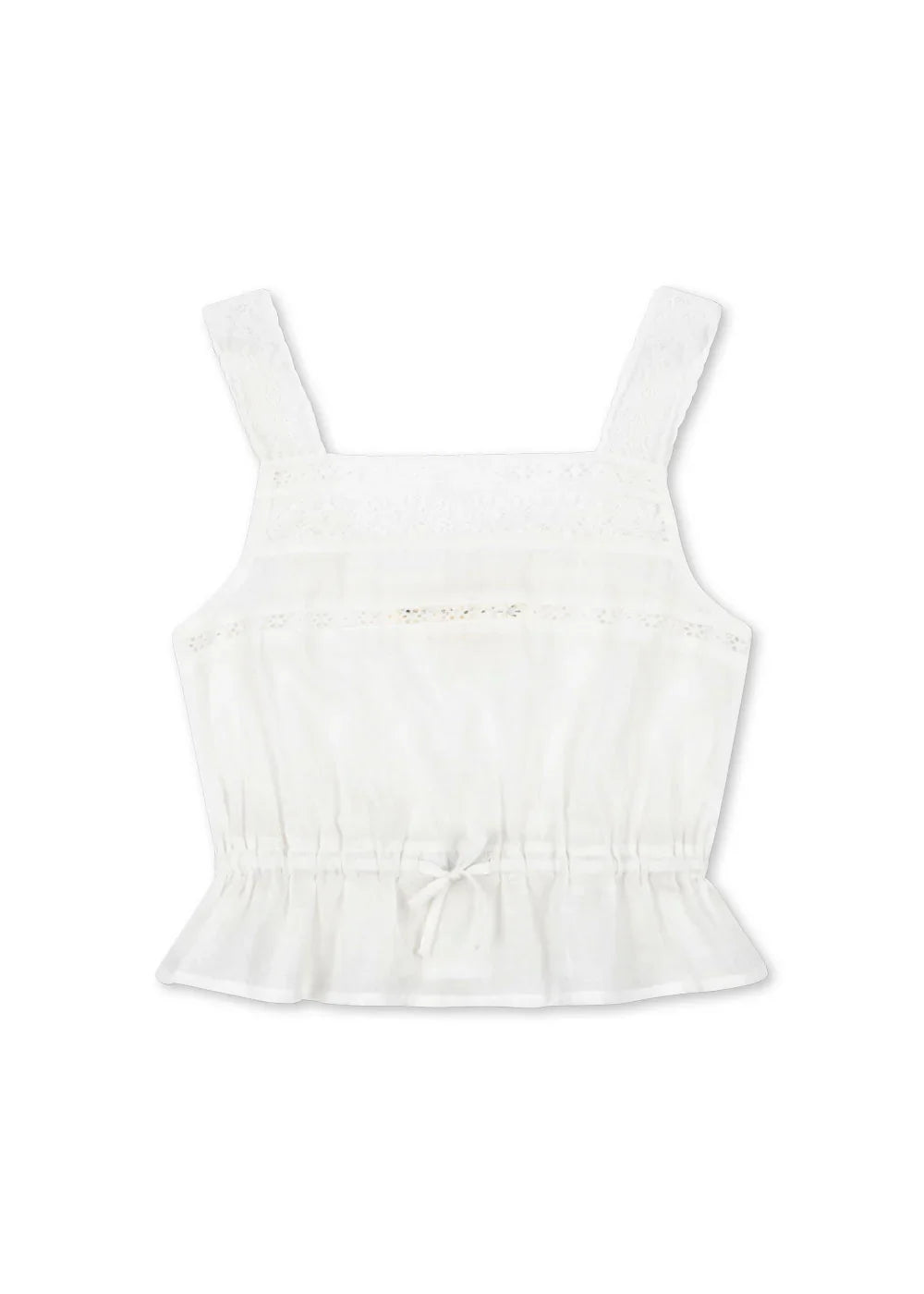 mora top | optic white
