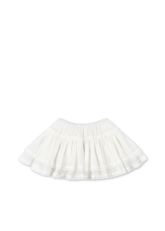 mora skirt | optic white