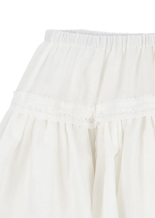 mora skirt | optic white