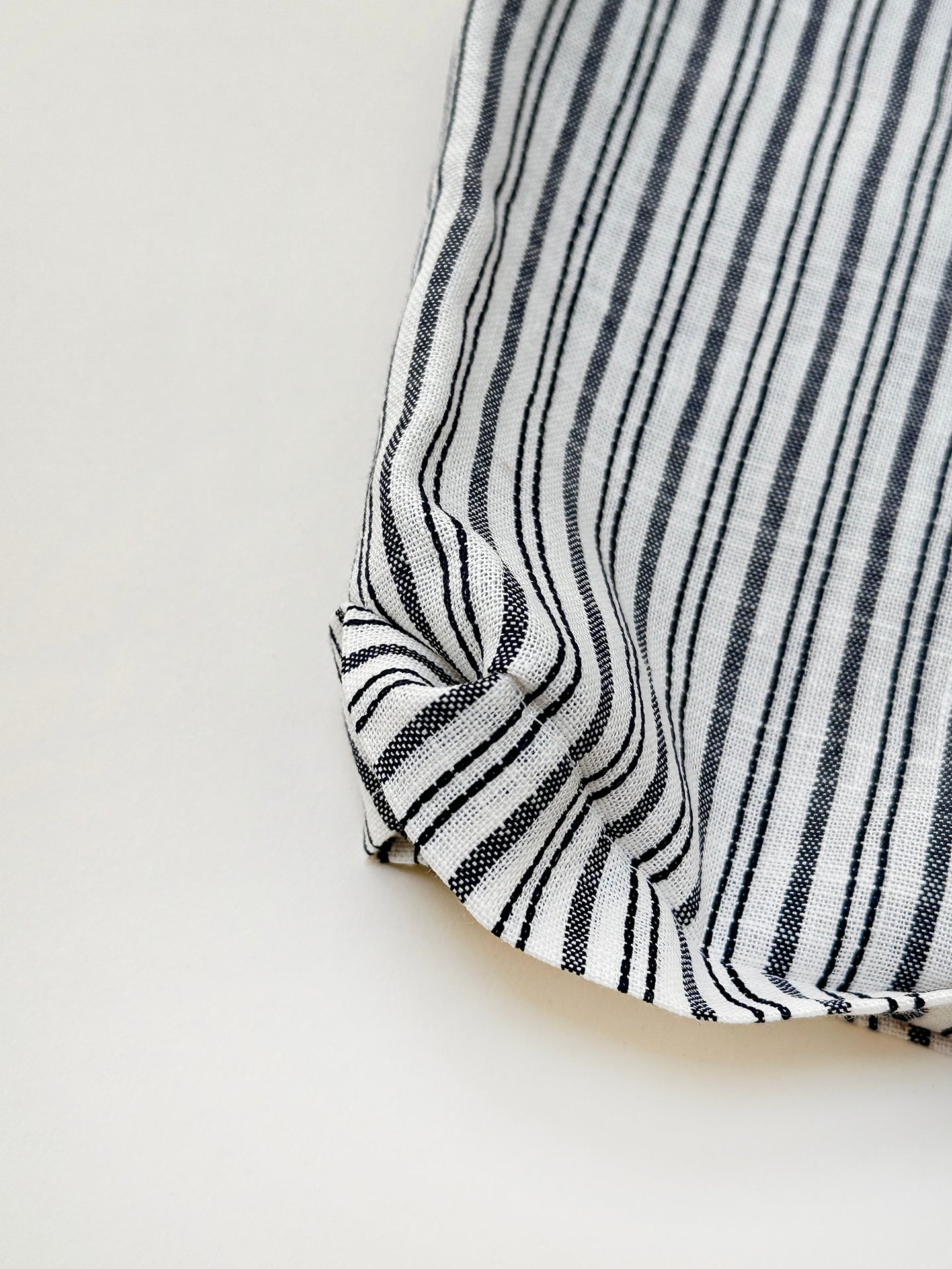 culotte pants | navy stripe