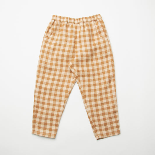 jumping jack trousers | camel + oat check