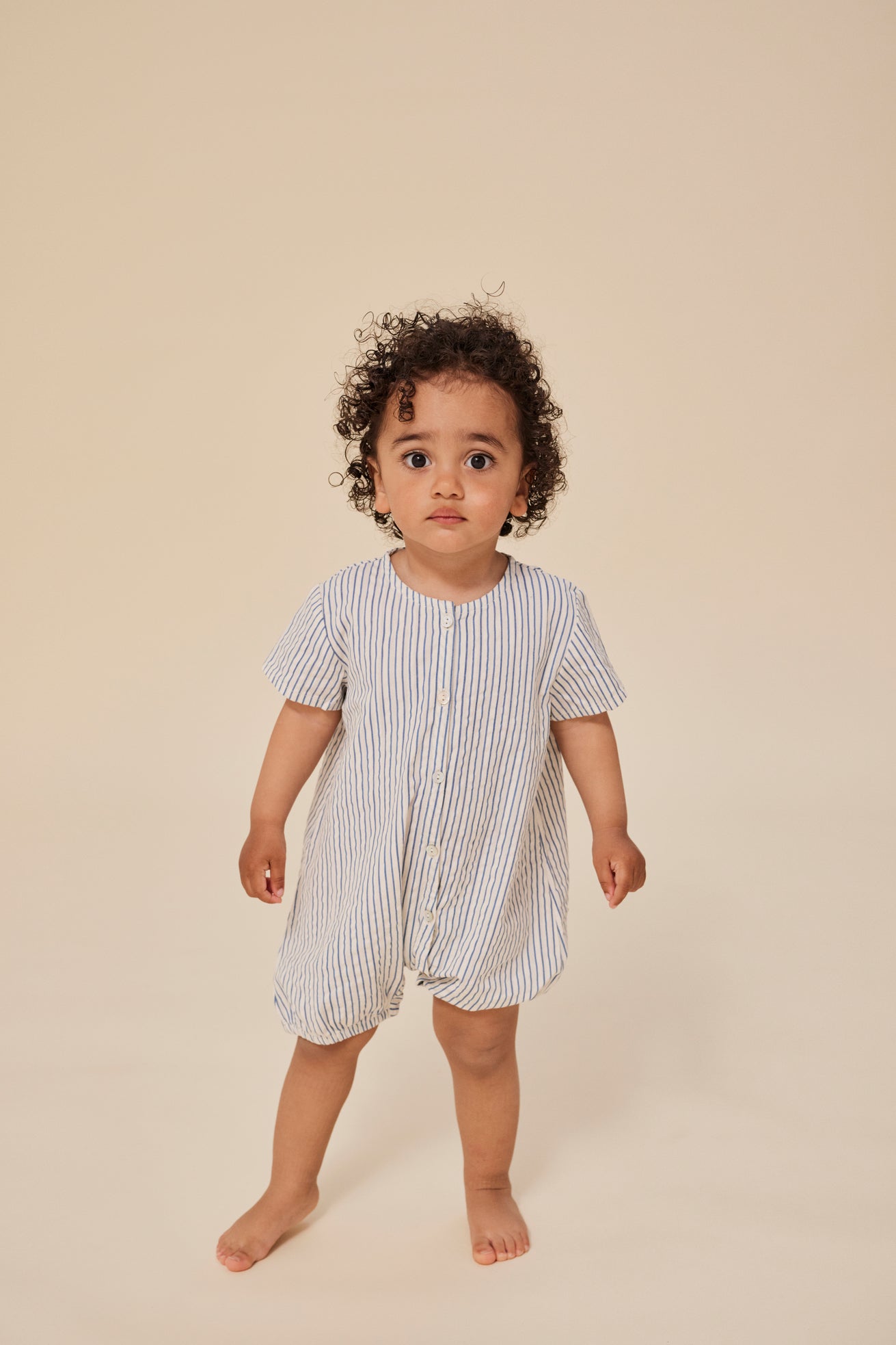 ace romper | stripe bluie