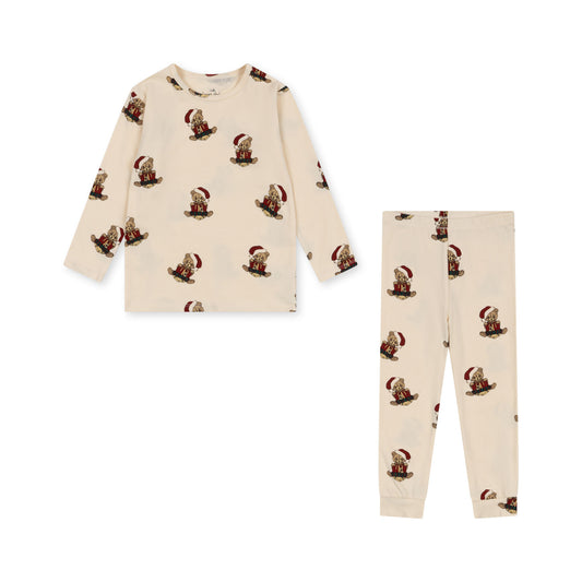 basic blouse & pants set | christmas teddy