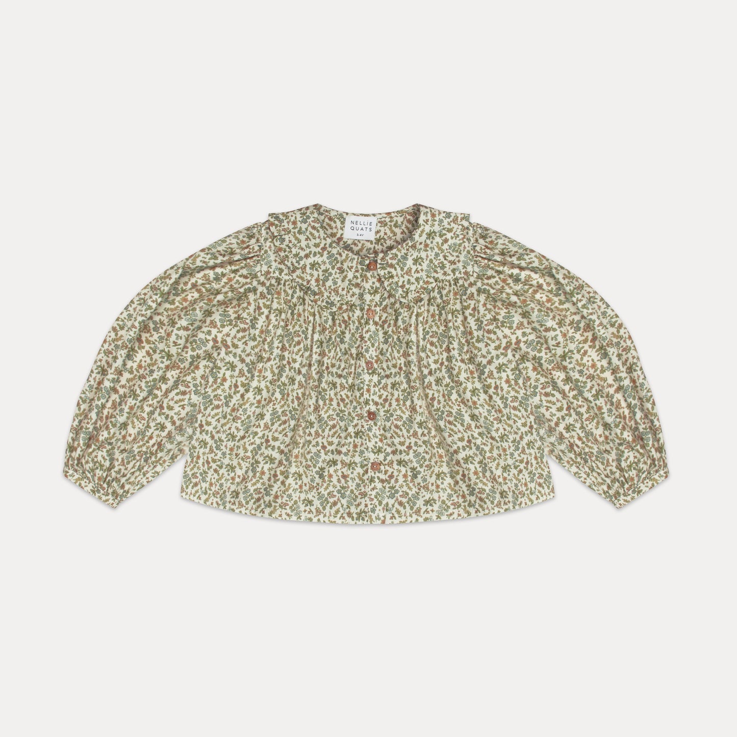 duck duck goose blouse | oat busy wild floral