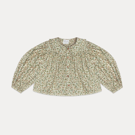 duck duck goose blouse | oat busy wild floral