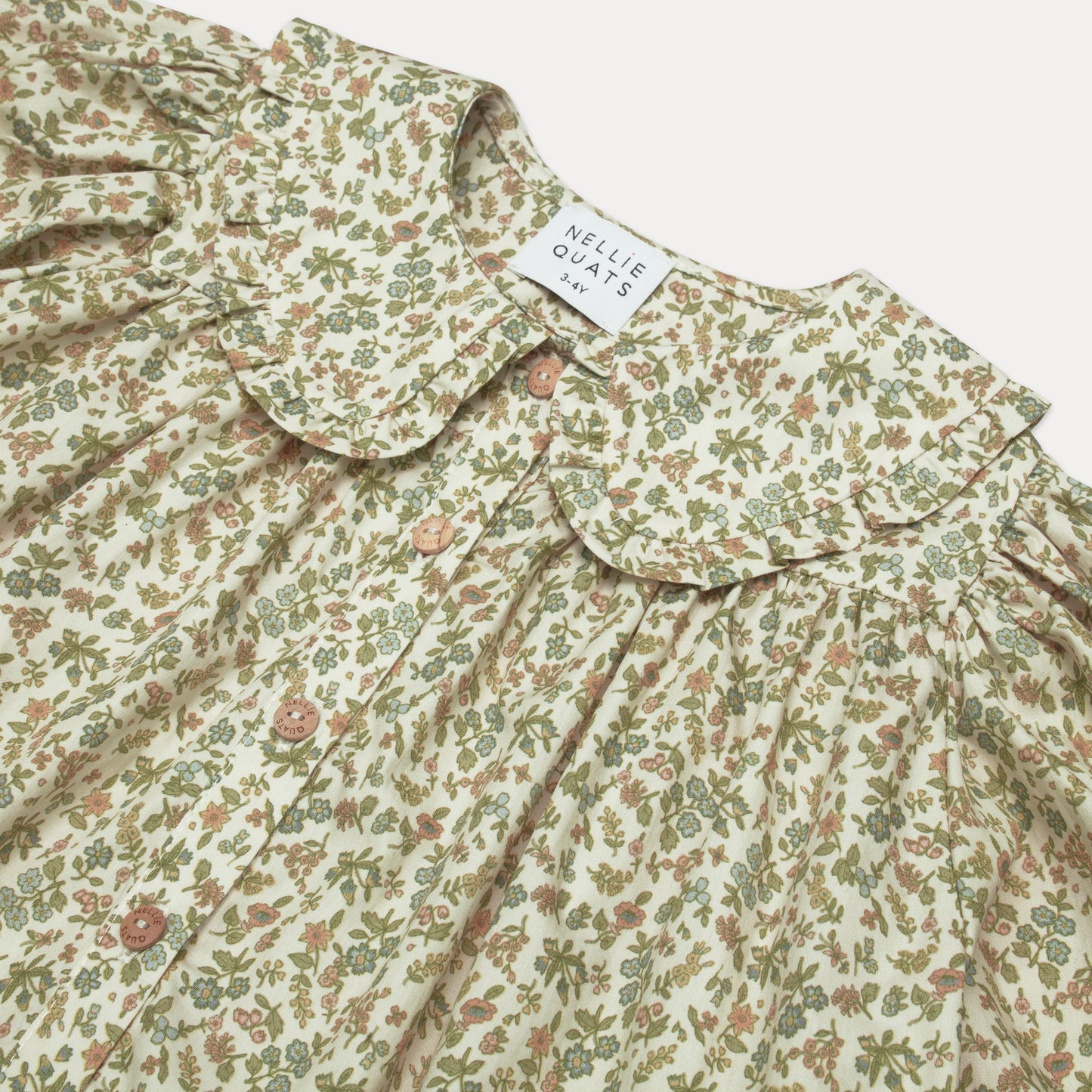 duck duck goose blouse | oat busy wild floral