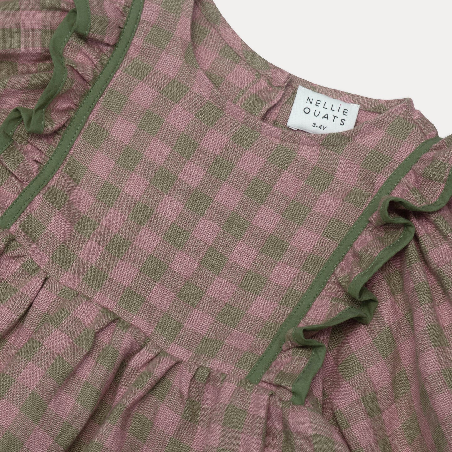 pat-a-cake dress | rose + olive check