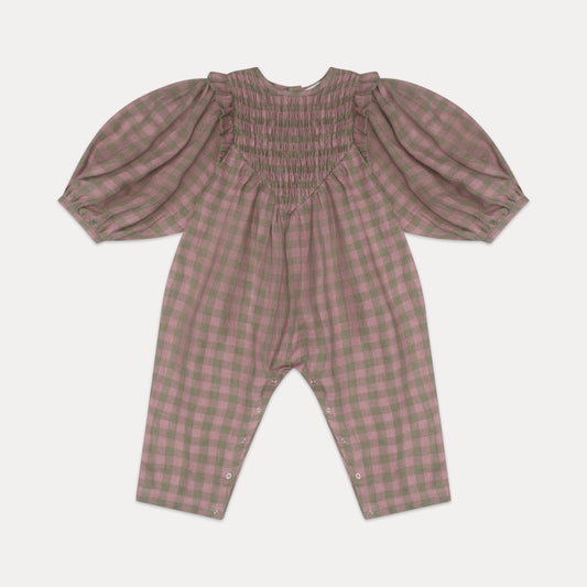 draughts all in one | rose + olive check