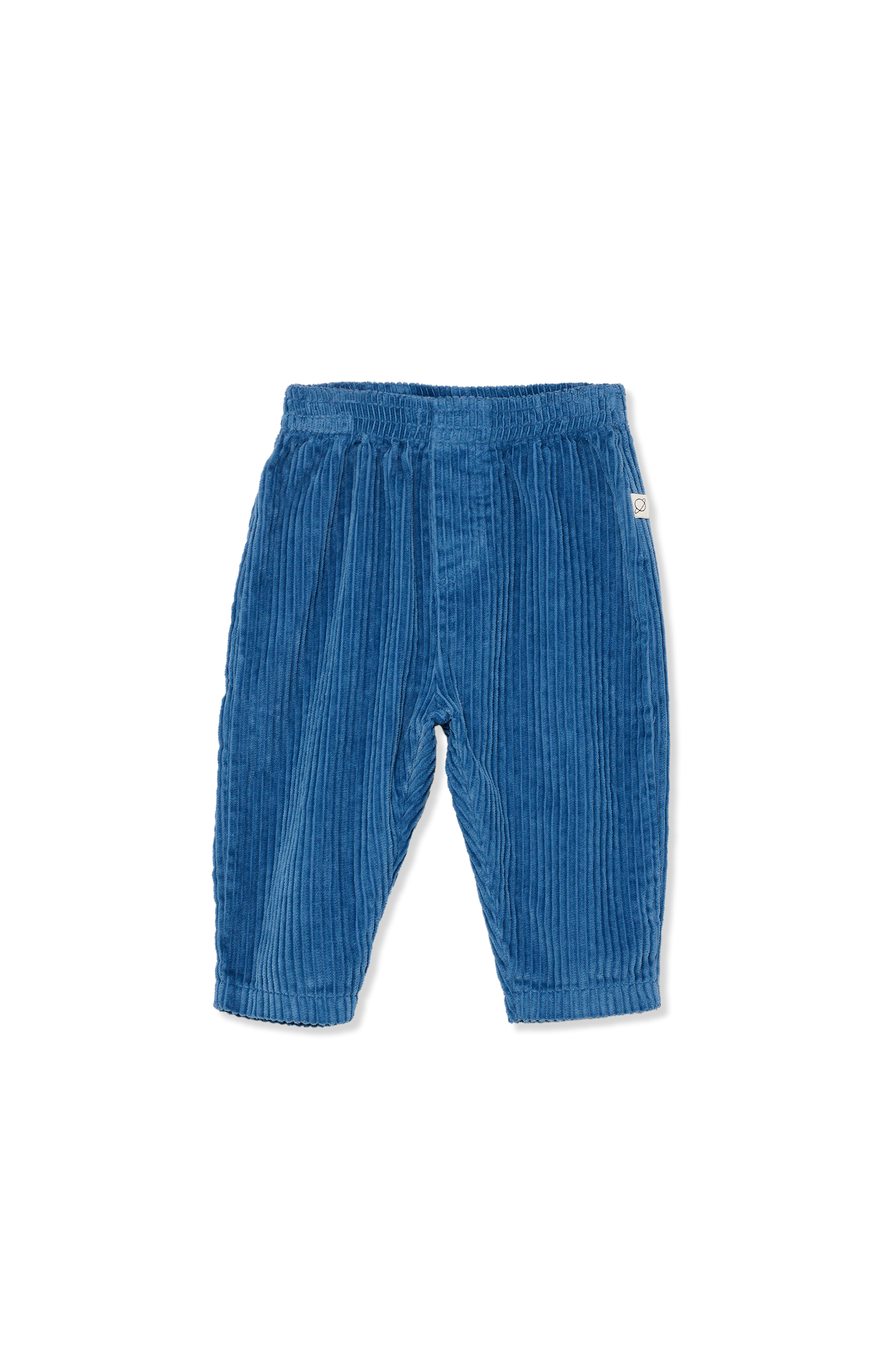 organic corduroy baby pants | blue