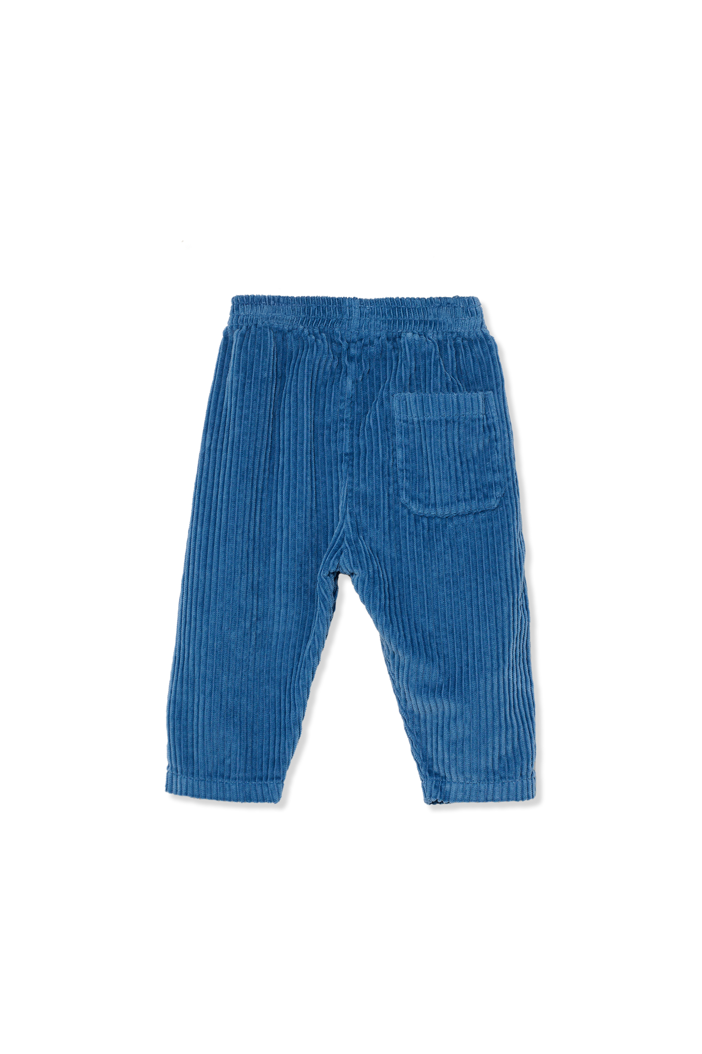 organic corduroy baby pants | blue